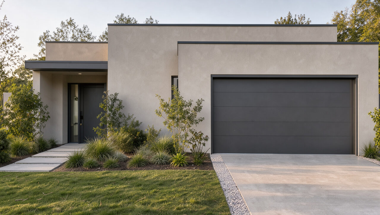 Enduit de façade et porte de garage : comment réussir une harmonie durable ?