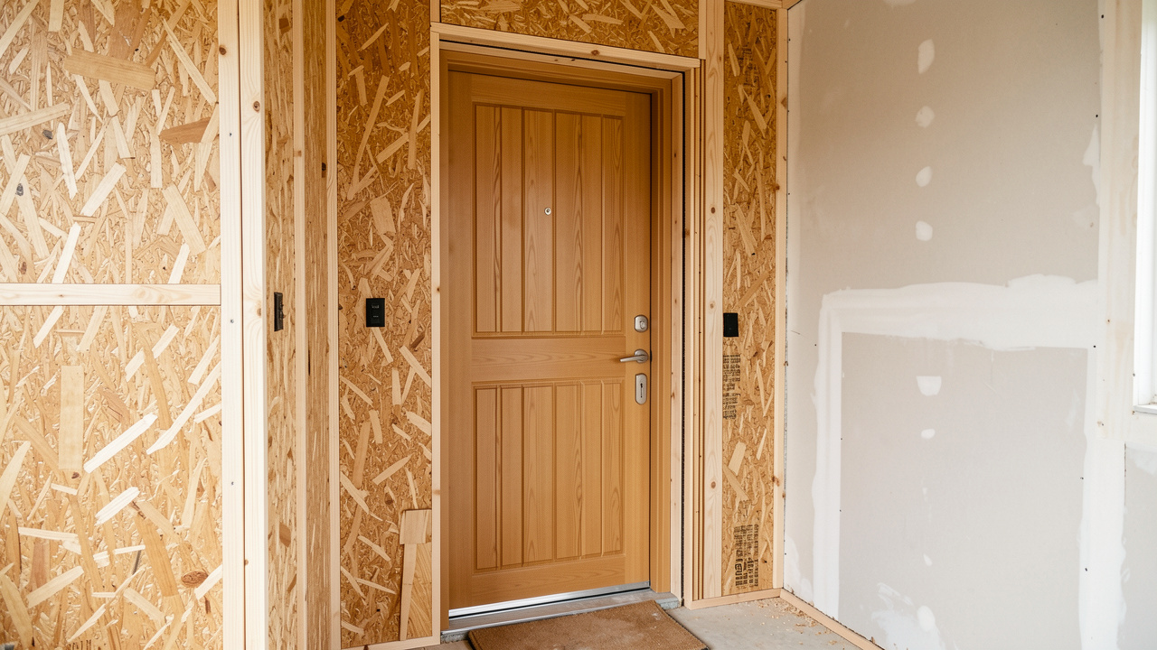 OSB : peut-on l’utiliser pour habiller ou isoler une porte d’entrée en rénovation ?