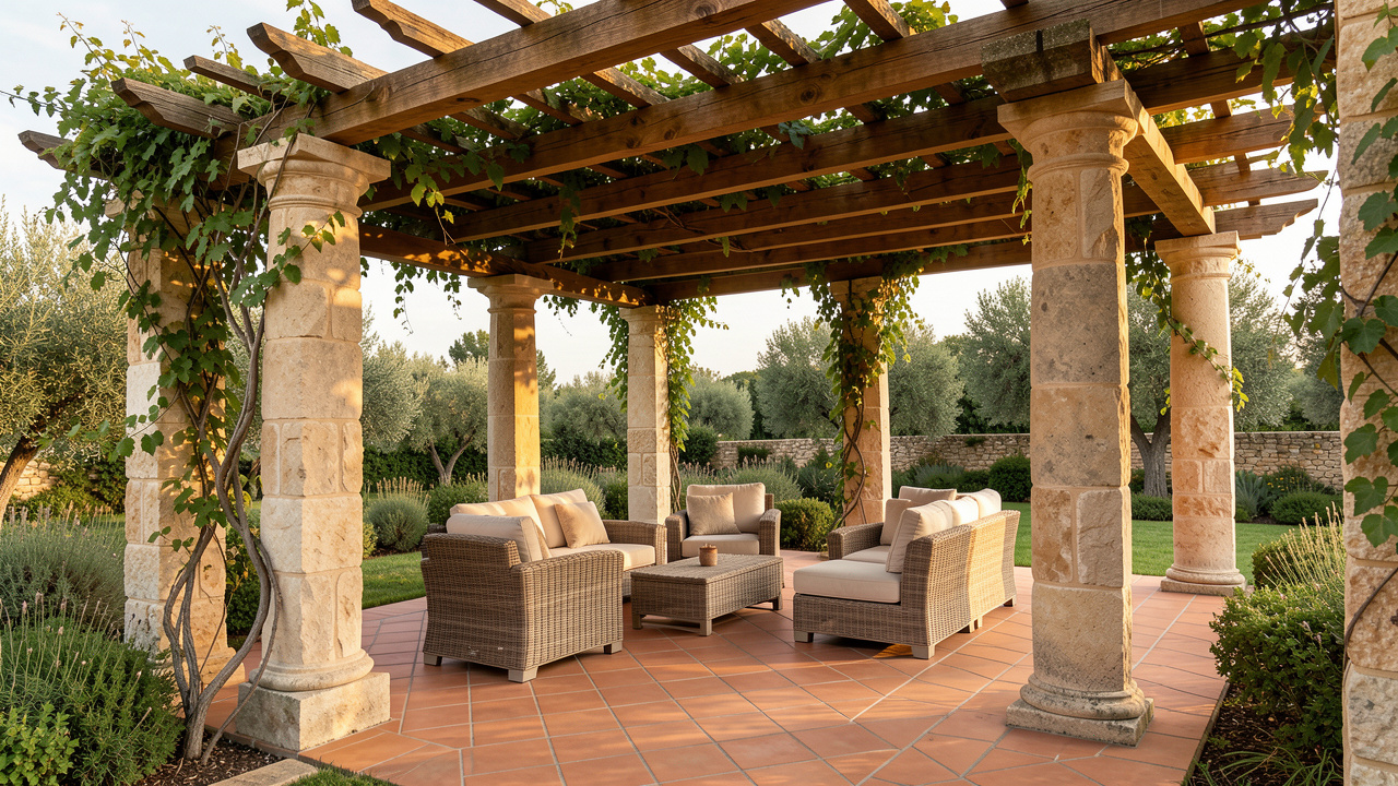 Pergola en pierre : comment créer une terrasse couverte authentique et durable ?